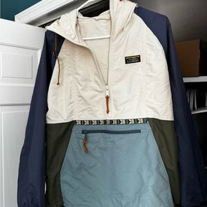 L.L. Bean Cream Zip-Up Jacket